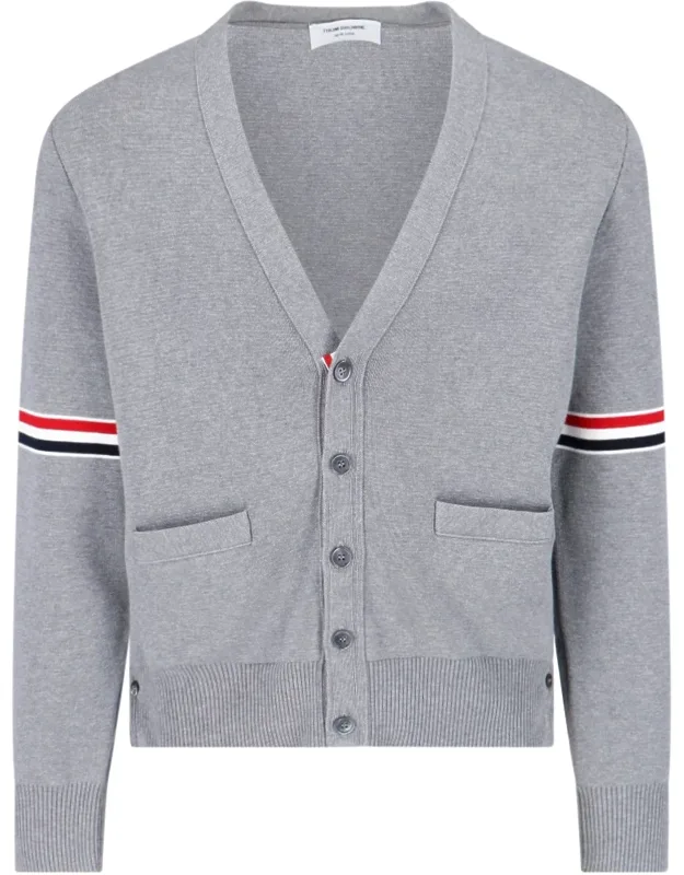 Tricolor Detail Cardigan