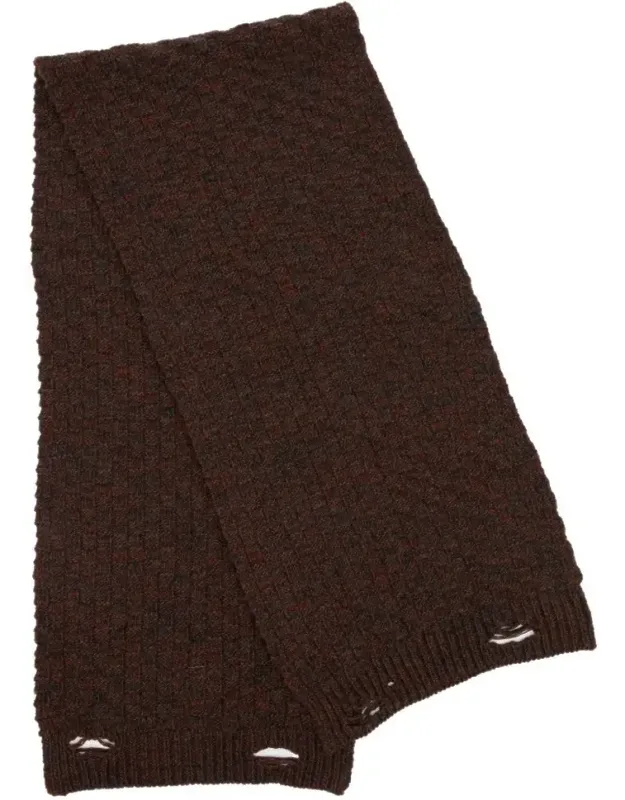 Textured Ribbed Knit Scarf