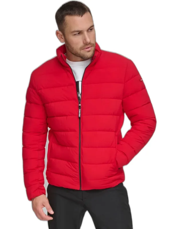 Tailored Fit Stretch Puffer Jacket