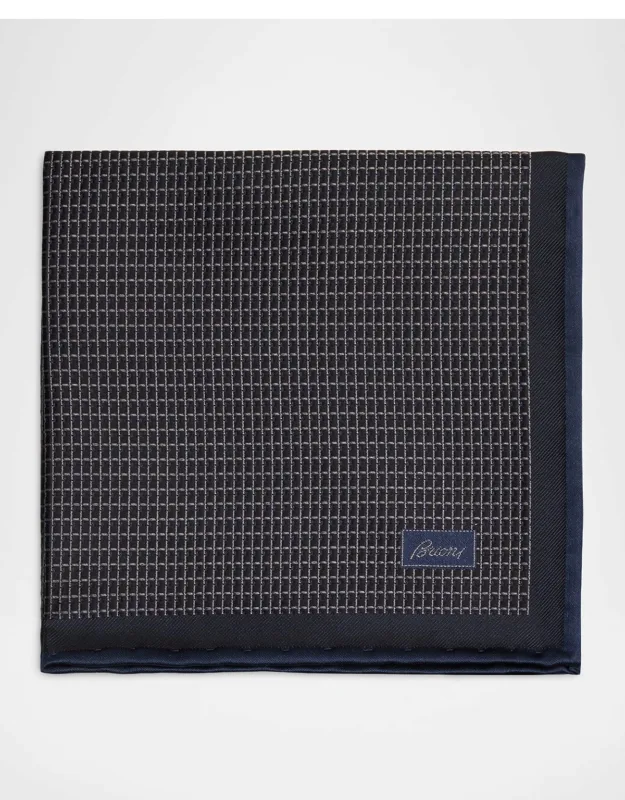 Screen-print Silk Pocket Square