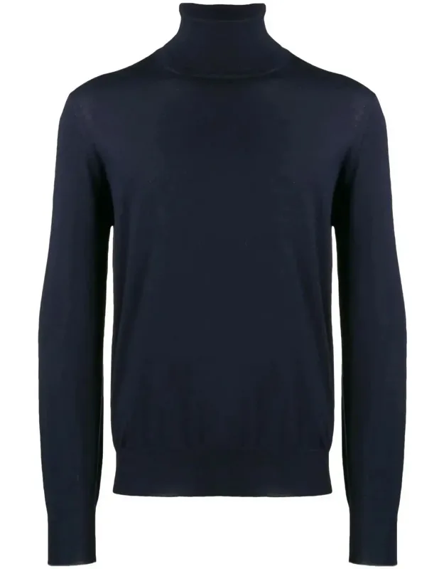 Wool Blend Turtleneck Sweater