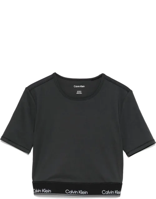 Logo-waistband Crop Top