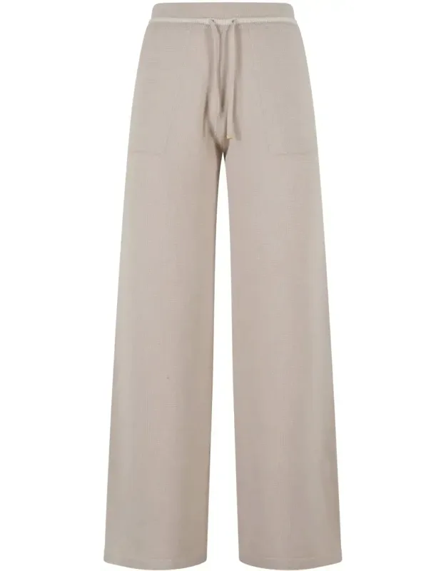 Wide-leg Wool Joggers