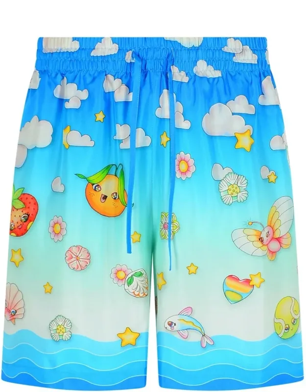 Kawaii Silk Bermuda Shorts