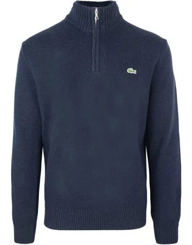 Zip-up Turtleneck Sweater