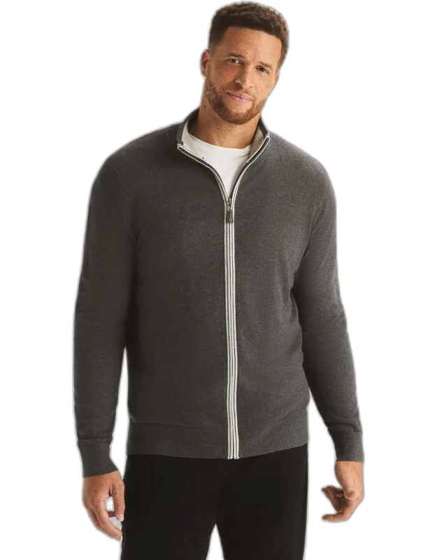 Performance Mock-neck Full-zip Sweater