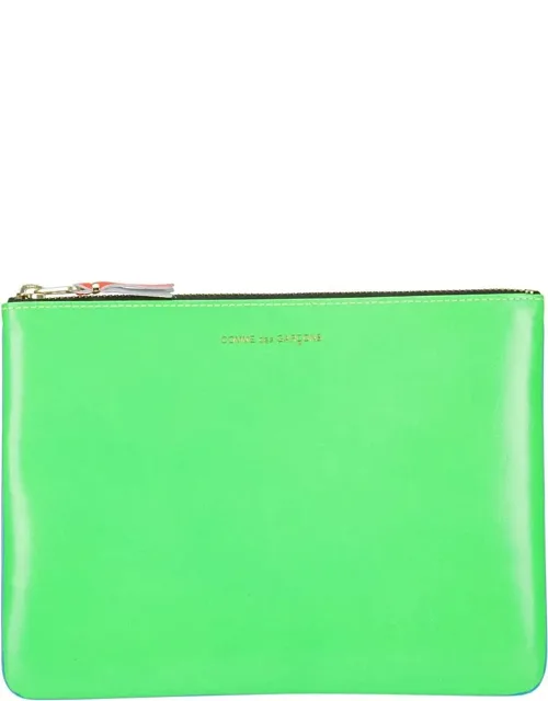 Color-block Leather Wallet