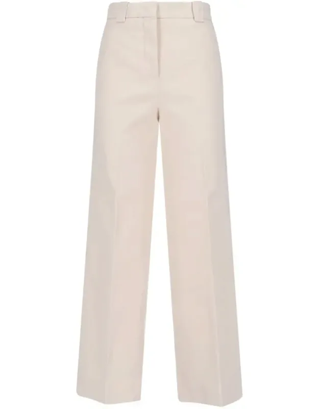 Wide-leg Cotton Trousers