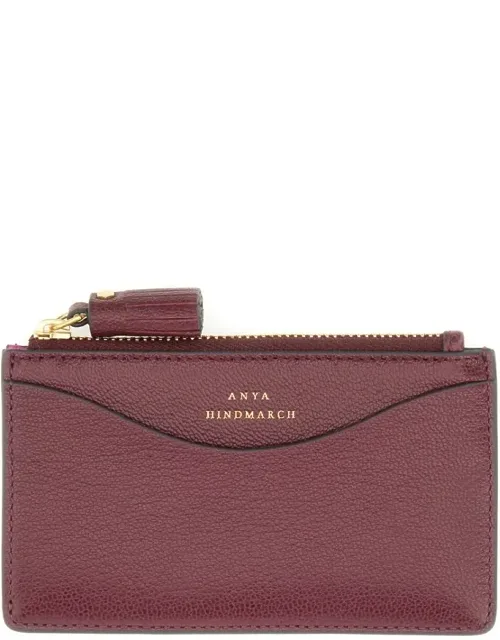 Peeping Eyes Card Holder With Zipper