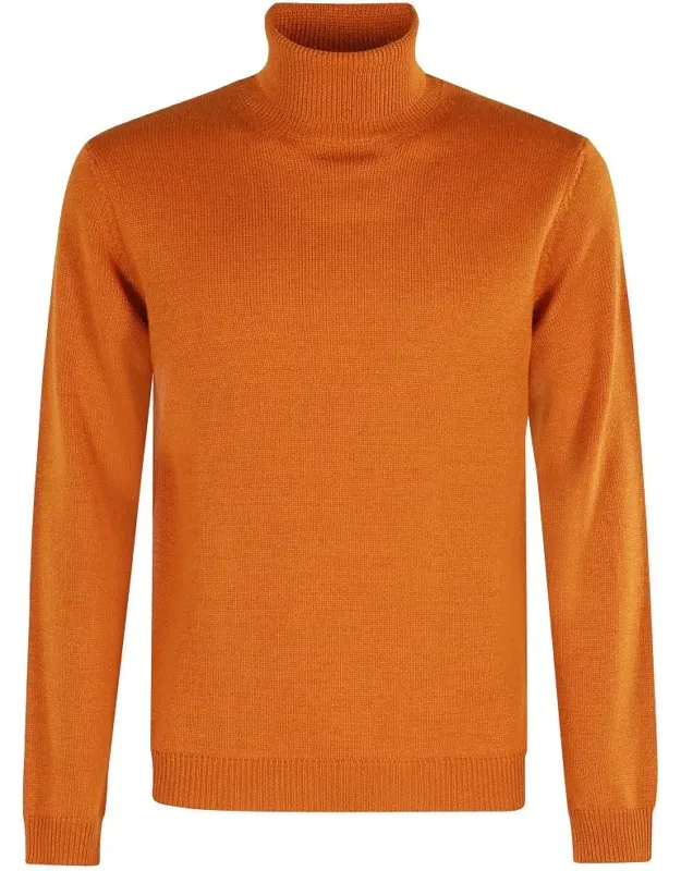 High Neck Merino Wool Turtleneck Sweater