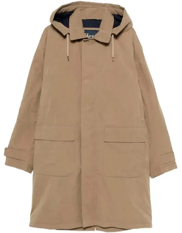 Padded Long Parka With Hood