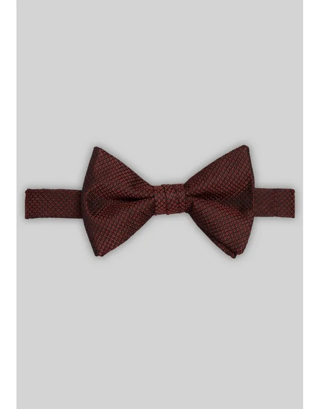 Textured Pre-tied Bow Tie