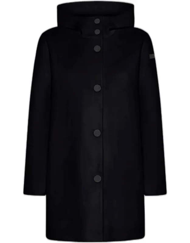 Jacket With Matte Finish And Enveloping Integrated Hood