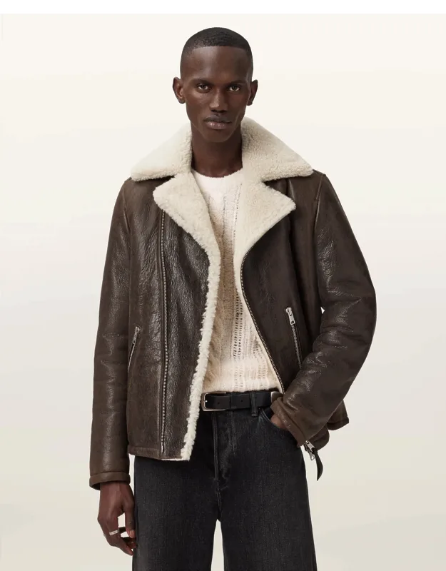 Shearling Biker Jacket