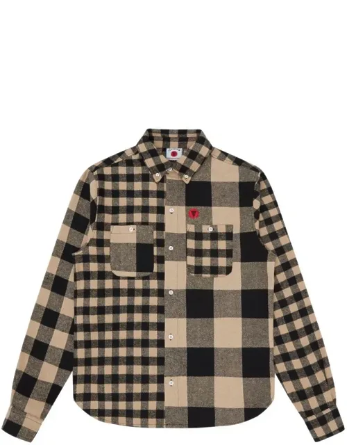Cotton Blend Checked Shirt