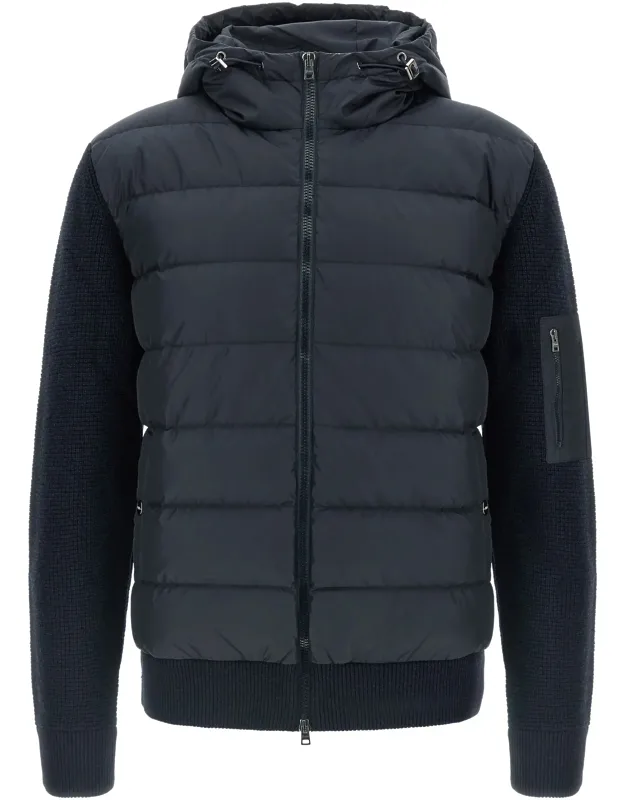 Bi-material Down Jacket