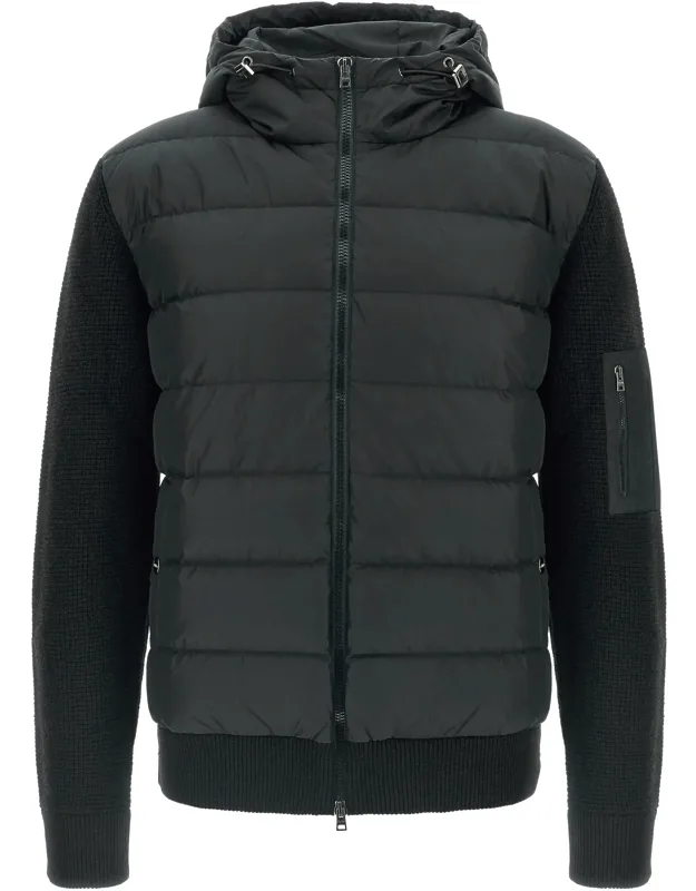 Bi-material Down Jacket