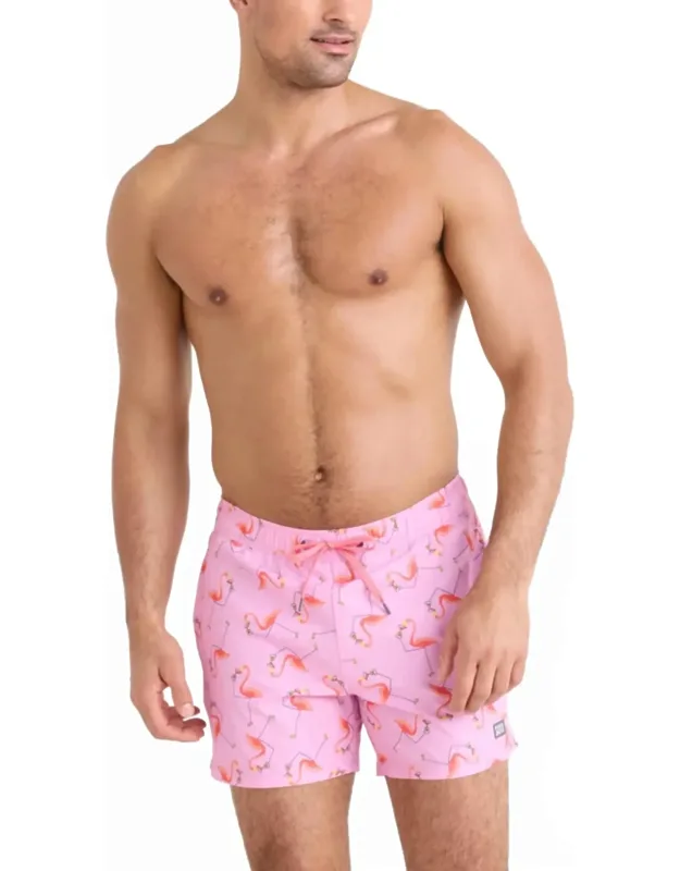 Stretch Swim Trunks With Liner