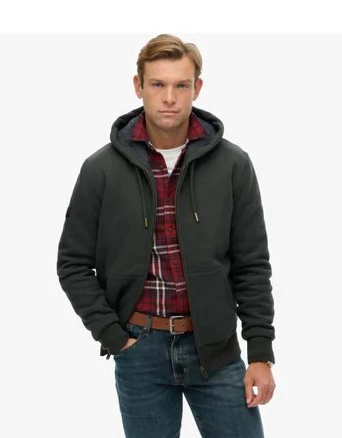 Borg Lined Zip Hoodie