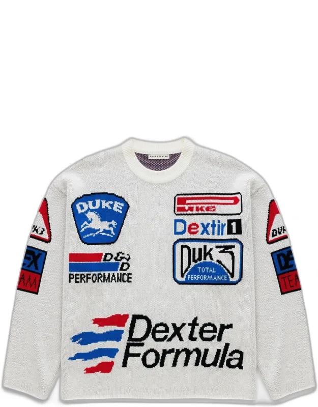 Dr3 Sponsors Off-white Knitted Sweatshirt
