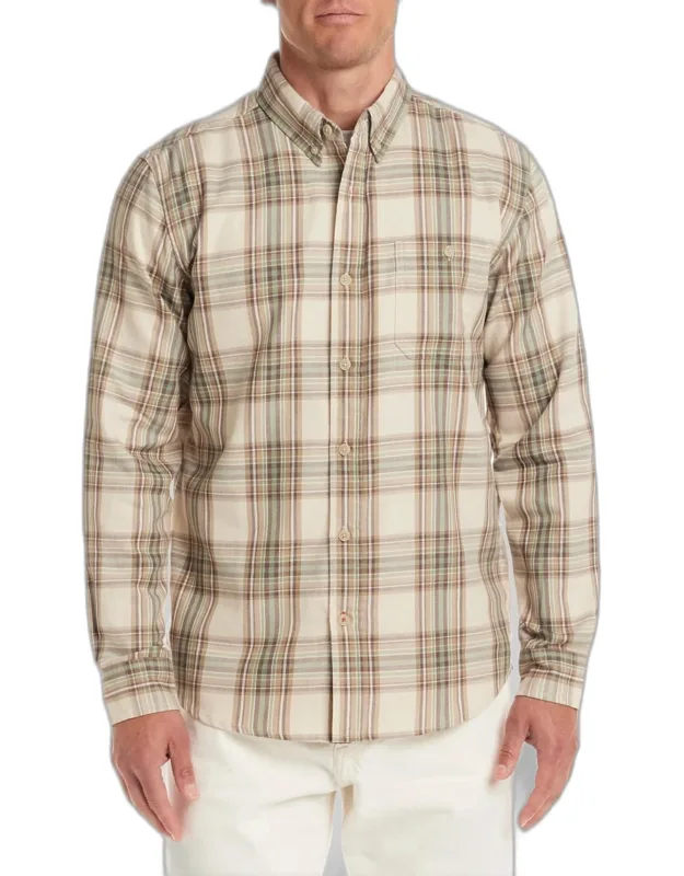 Weatherproof Traditional Fit Burnout Plaid Casual Shirt