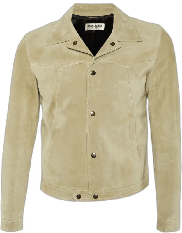 Suede Button Front Jacket