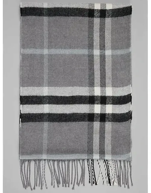 Plaid Fringe Scarf