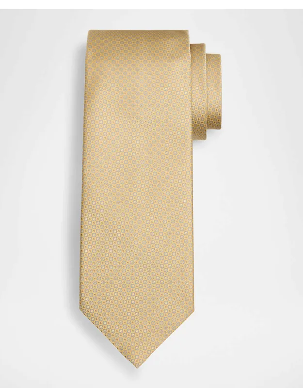 Micro-medallion Silk Tie