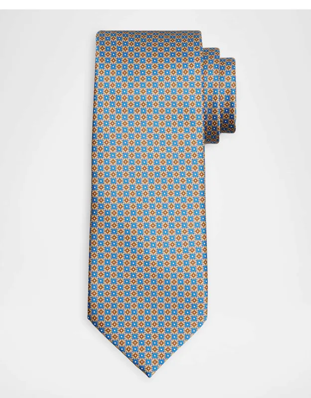 Connected Medallion Silk Tie