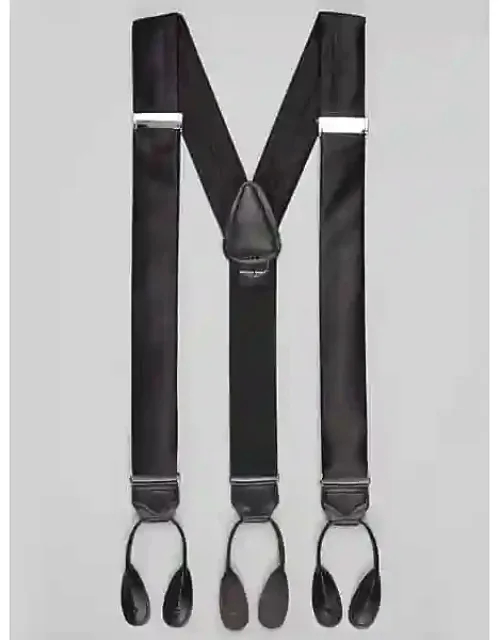 Ribbed Silk Blend Suspenders