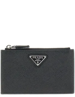 Saffiano Leather Cardholder With Logo