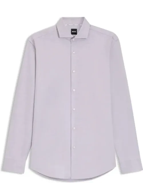 Regular-fit Shirt In Printed Cotton Twill