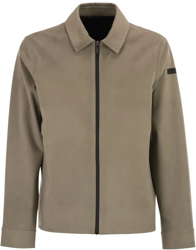 Eco Suede Jacket With Nubuck Effect