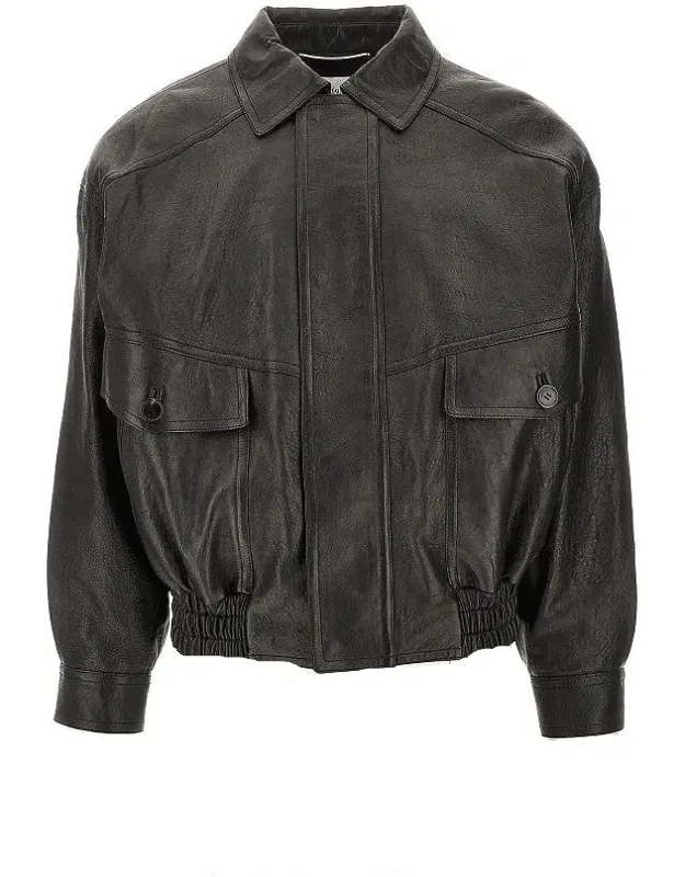 Nappa Leather Bomber Jacket