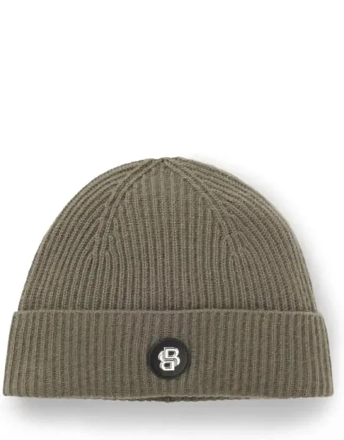 Wool-cashmere Beanie Hat