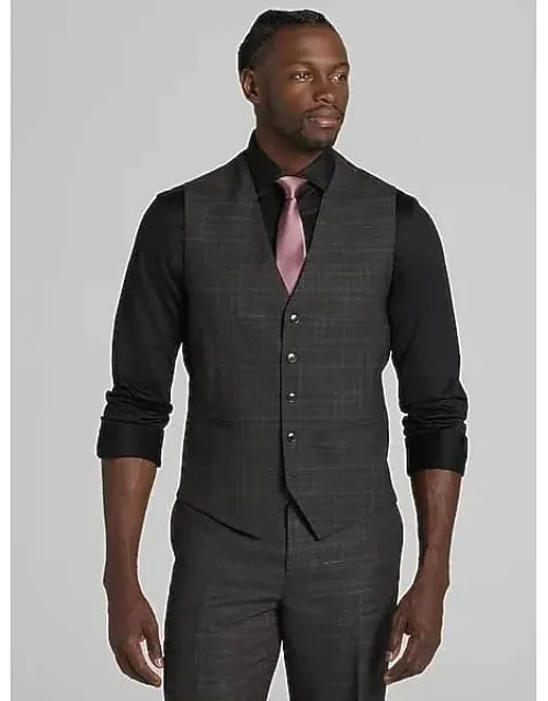 Classic Fit Check Suit Vest