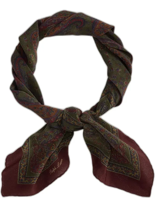 Silk Paisley Neck Scarf