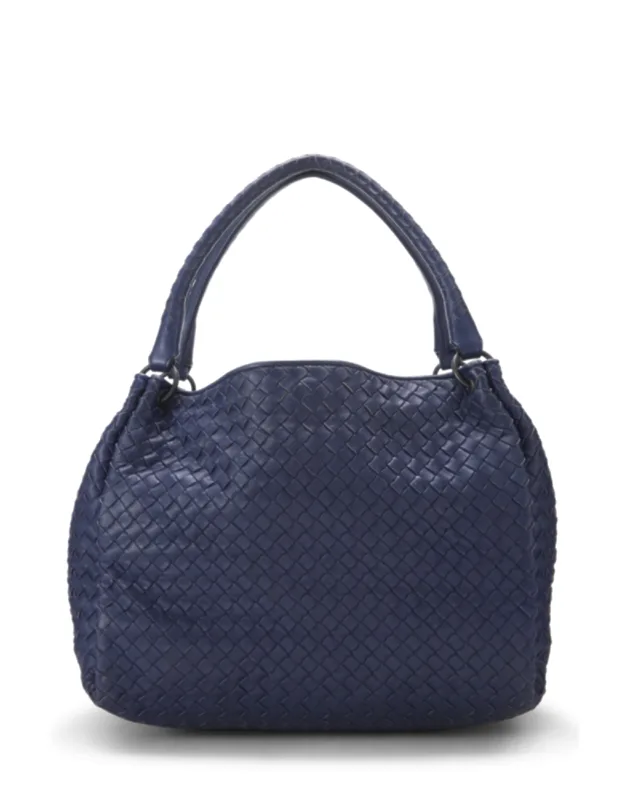 Intrecciato Leather Parachute Bag Medium