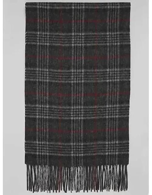 Glen Plaid Windowpane Cashmere Scarf