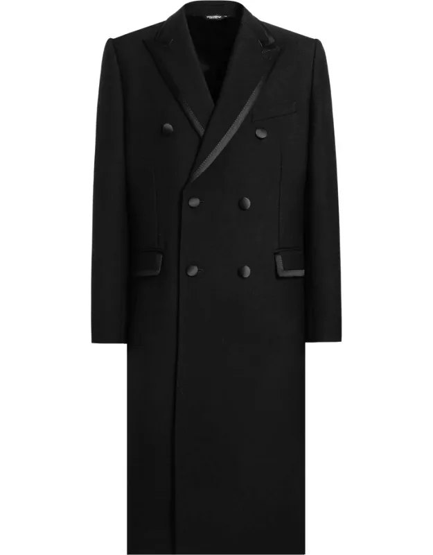 Unlined Double-breasted Coat