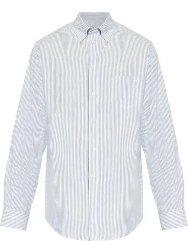 Striped Long-sleeved Cotton Shirt