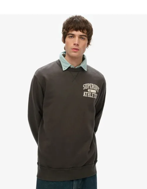 Superdry Athletic Essentials Crew Sweatshirt - Loose Fit, Ribbed Neckline