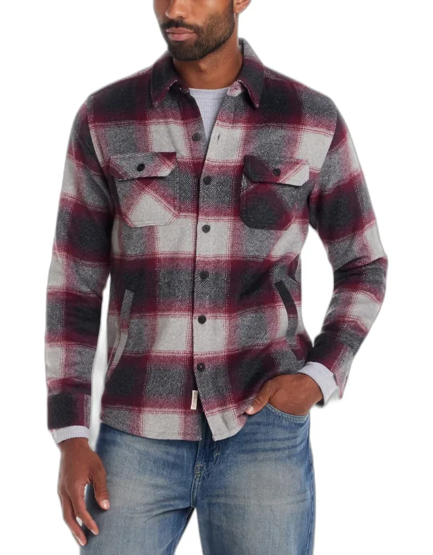 Weatherproof Vintage Traditional Fit Plaid Shirt Jacket