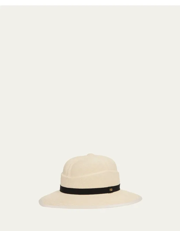 Vlogo Signature Large Brim Fedora Hat