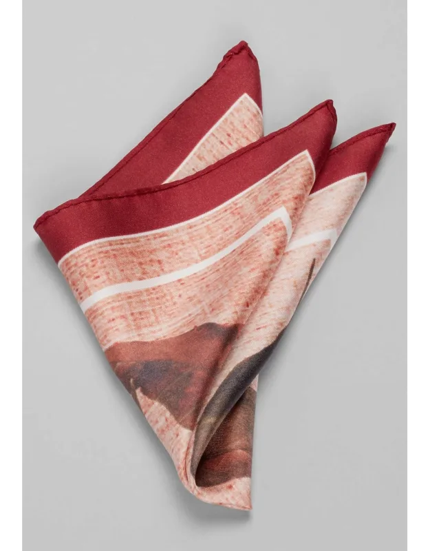 Leaf Pattern Pocket Square