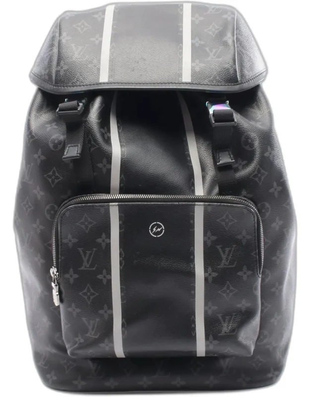 Monogram Eclipse Leather Canvas Backpack