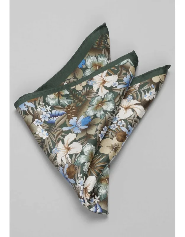 Botanical Floral Pocket Square