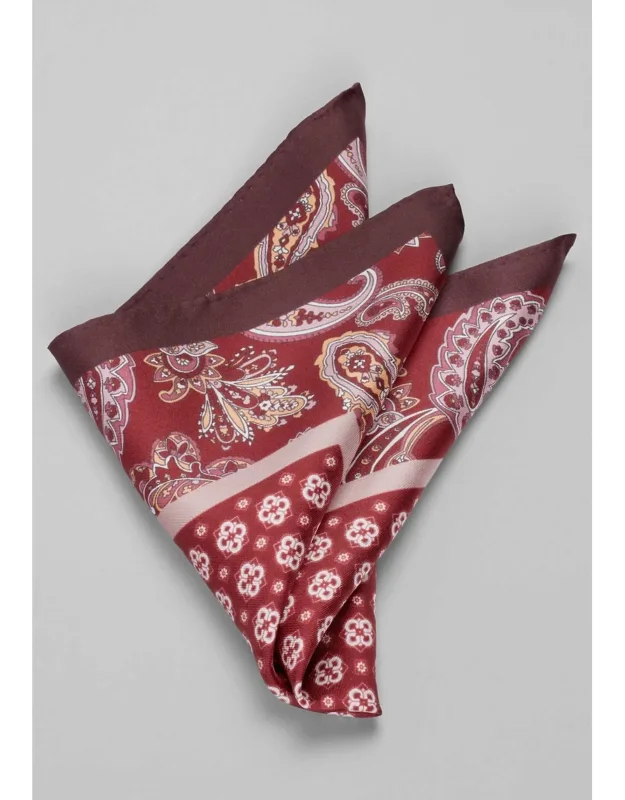 Paisley Medallion Pocket Square