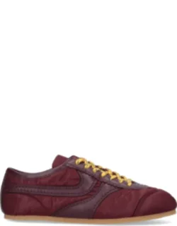 Sneakers With Leather