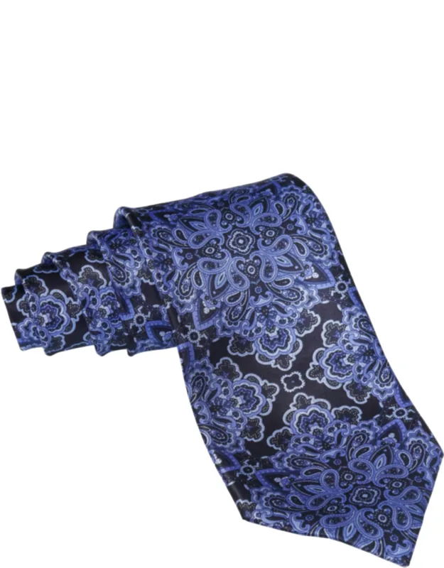 Paisley Silk Tie - 100% Silk Made In Italy